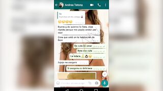 Angela is a friend from work, we talk on WhatsApp, I convince her to make a sex tape call, she tells me she wants to view my penis ... INTO THE CLIP CALL SHE SHOWS ME HER LONG TITTIES AND SHE COMES INTO LESS THAN five MINUTES!
