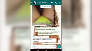 Angela is a friend from work, we talk on WhatsApp, I convince her to make a sex tape call, she tells me she wants to view my penis ... INTO THE CLIP CALL SHE SHOWS ME HER LONG TITTIES AND SHE COMES INTO LESS THAN five MINUTES!