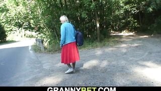 Guy Doggy Bones 80 Years Older Grandmother Roadside