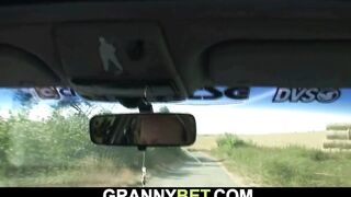Guy Doggy Bones 80 Years Older Grandmother Roadside