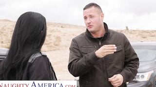 Erotic America - Alex Coal gets a helping hand from a crazy hot samaritan