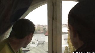 Older woman loves to be plowed from behind