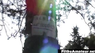 A whole team fucks 2 Women outside
