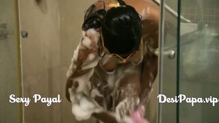 indian bhabhi taking shower after having babe sex with her hubby into hotel WC