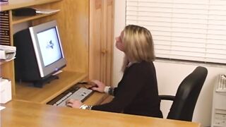 Freaky Secretary Bj and Butt Fucking 3 Way