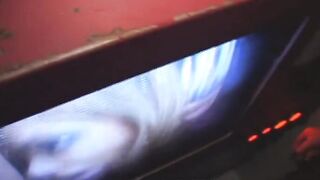 Grandmother Hooters Blonde Blows Dick inside Gloryhole