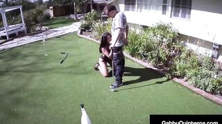goddess Mexican Ex-Wife Gabby Quinteros Cheats On Golf & On Her Hubby With Penis!