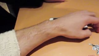 Outside Remote Control Dildo and Final Oral Sex into a Changing Room - B&C