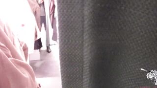 Outside Remote Control Dildo and Final Oral Sex into a Changing Room - B&C