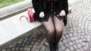 Outside Remote Control Dildo and Final Oral Sex into a Changing Room - B&C