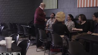 Religious Schoolgirl Seduced By Former Pornstar At Anti-Porn PSA Filming
