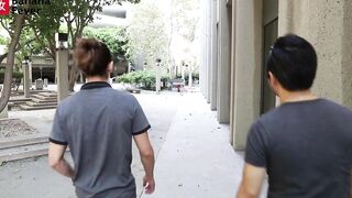 2 oriental Males Double Team Train Blonde Hottie's Small Pink Snatch - BananaFever AMWF