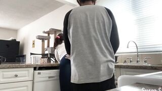 BBW wifey gets fuck into the kitchen - Susers2
