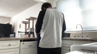 BBW wifey gets fuck into the kitchen - Susers2