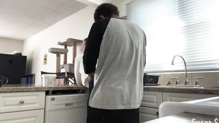 BBW wifey gets fuck into the kitchen - Susers2