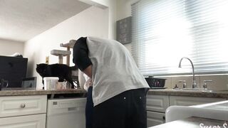 BBW wifey gets fuck into the kitchen - Susers2
