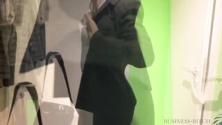 young business woman used inside her Cutie nylons - tights compilation, business-bitch