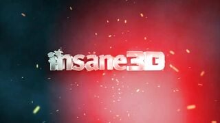 Alien Invasion. SciFi 3D Cartoon