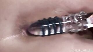 Pierced Blonde Heather Starlett Opens Her Huge Legs To Sex Toy Banged! Her Twat!