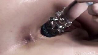 Pierced Blonde Heather Starlett Opens Her Huge Legs To Sex Toy Banged! Her Twat!