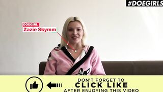 DoeGirls - Zazie Skymm Young Hungarian Cutie Wants To Boned Long Cock Delivery Man For Her Package