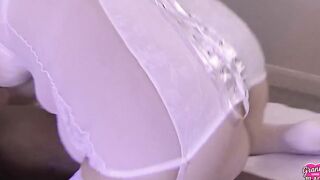 GRANNYLOVESBLACK - Just see Lacey hop right on top of this ebony penis