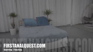 First anal plowed of a young British thot Tina Kay