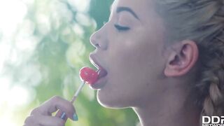 Lucky Stud Gets His Lollipop Licked by Lindsey Olsen & Sonia Lion