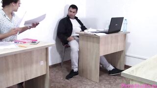 Secretary find her boss Jerks Off