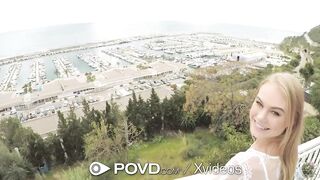 POVD Balcony blonde WARM JIZZED POUNDED