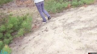 "PLEEEEEEASE CUM INSIDE MY STOCKINGS WHILE WALKING"
