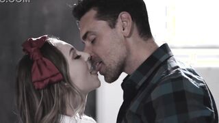 Hot studen sucking off professor off