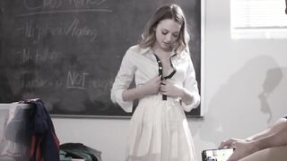 Hot studen sucking off professor off