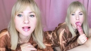 My Lover Satisfies Me with a Crazy Sexy Oral Sex for an Expensive Gift and Swallows Cum