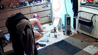 Caught painting naked again