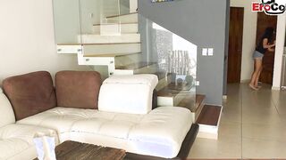 accidental cumshot - he cum too fast at german slim Cougar real Sexdate