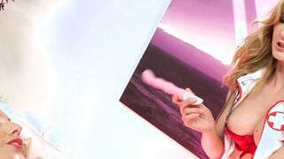Sexual Nurses Cool Off Each Other With Some Sex Vibrators