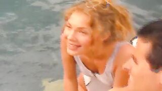 stepsiblings pounded their stepmom by the pool