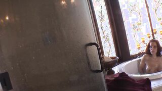 Instead of taking a shower, 2 big tit babes pleased each other