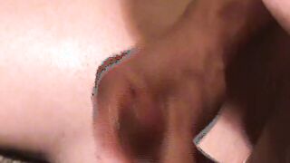 Licking and sucking off long clitoris while jerking my long dick off!