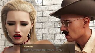 Fashion beauty Blonde into Red Dress Gets Banged! - 3d game