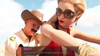 Fashion beauty Blonde into Red Dress Gets Banged! - 3d game
