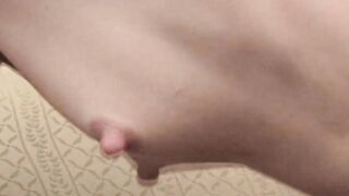 Bombshell Tight Cunt Slender Fit Adorable Tiny Melons Huge Nipples Blonde from Social Media riding a