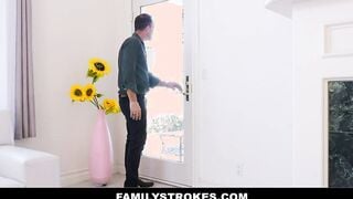 Beauty Dark Haired Step Daughter Mia Moore Scolded then Banged! by Step Dad