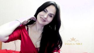 New Year's mom wants to plowed and jerks off all her holes for her fans / Angela-mom