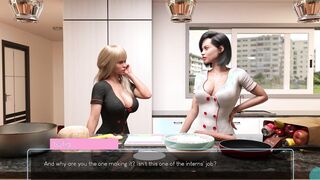 MIDNIGHT PARADISE #69 • 2 big titted milfs and on long cucumber