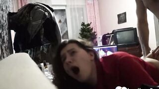 Voluptuous stepsister takes a amazingly Bombshell deep pounding