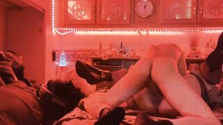 Zenuh Athena gets sex toy deep inside her butt and a rough penis into her vagina