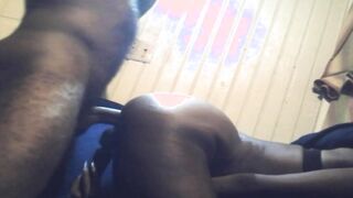 Bent over doggy style Hood African