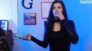Big Tit Leah Gotti Cosplay As Catwoman Fucks Herself With Toy